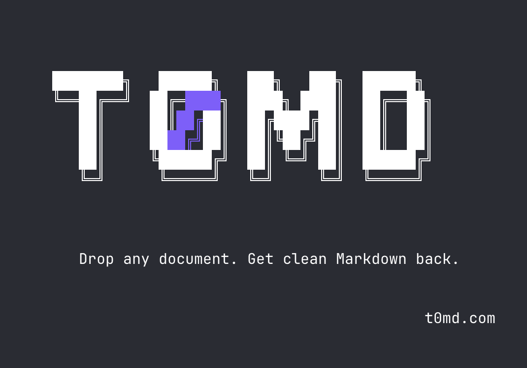 t0md — 官网预览图